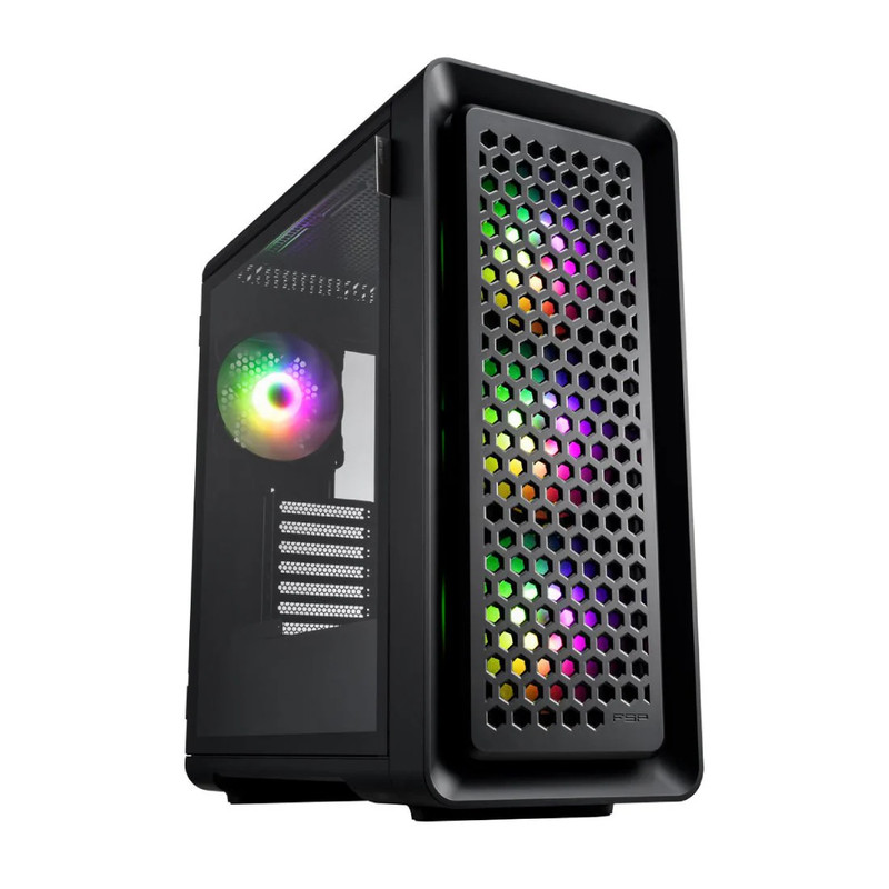 FSP CUT593P ATX Mid Tower Case - Black - صندوق